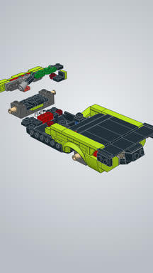 Instructions reel: Your booklet's cover builds into the model, then the pages riffle.